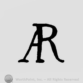 Letters AR handwritten and entwined.