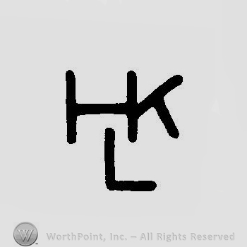 Letters HK entwined over letter L.