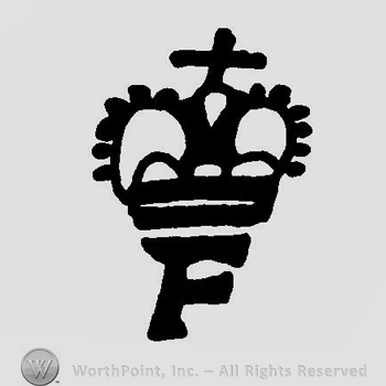 A crown above the letter F in uppercase
