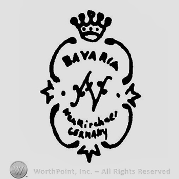 A cartouche with a crown on top and the text Bavaria Neukichner Germany