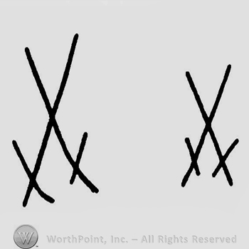 Two crossed swords