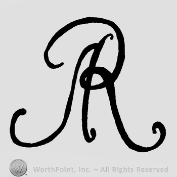 Letters AR handwritten and entwined.