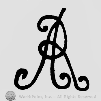 Letters AR handwritten and entwined.