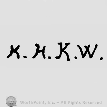 Letters K.H.K.W. in uppercase