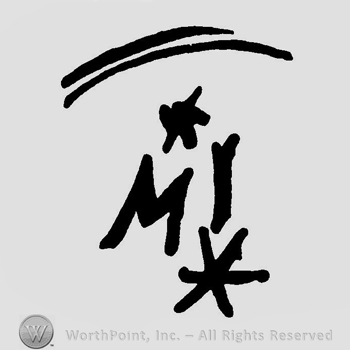 Letters MI in uppercase with two asterisks above and below.
