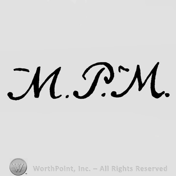 Letters M.P.M. in uppercase, handwritten.