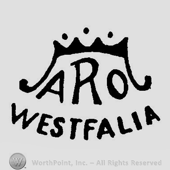 A crown above the text Aro Westfalia