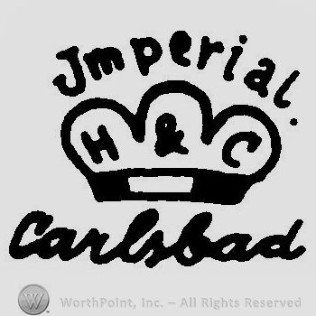 A crown and the text Imperial H & C Carlsbad
