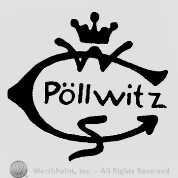 A crown above a C with the word Pollowitz inside