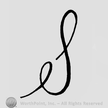 Capital handwritten S.
