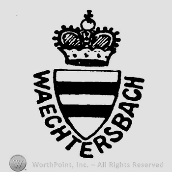 A crown above a shield and the word Wachtersbach