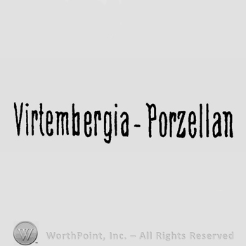 The text Virtembergia - Porzellan