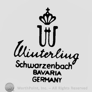 A crown above the text Winterling Schwarzenbach Bavaria Germany