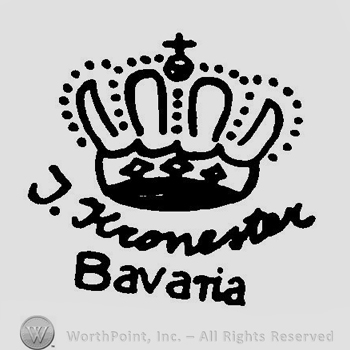 A crown above the text J Kronester Bavaria