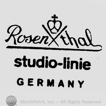 A crown above the text Rosenthal Studio Linie Germany