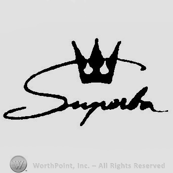 A crown above the word Superba handwritten