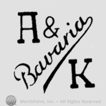 Capital A over "& Bavaria" handwritten and capital K.