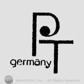 The initials P T above the word Germany