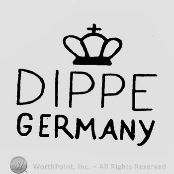 A crown above the text Dippe Germany