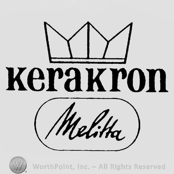 A crown above the word Kerakron and the word Melitta inside an oval