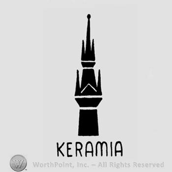 A tower or a castle above the word Keramia