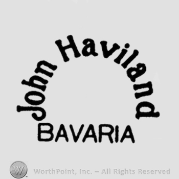 The text John Haviland Bavaria written in a half circle shape