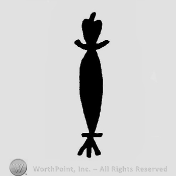 A sign that resimbles the shape of a scepter