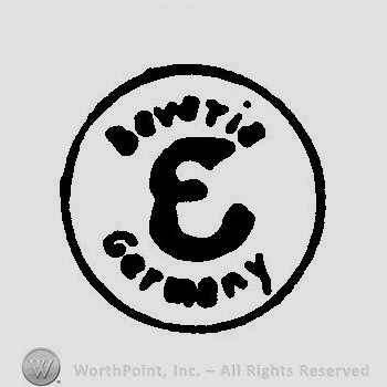 A circle with an uppercase E in the middle and the text Bavaria Germany