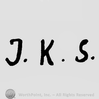 Letters J.K.S. in uppercase.
