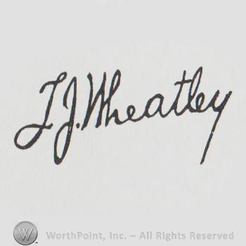 the name TJ Wheatley handwritten in a signature like manner