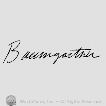 handwriting BAUMGARTNER