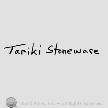 stylish writing TARIKI STONEWARE