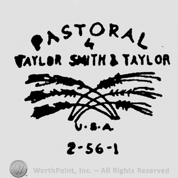 curved capital writing PASTORAL up 4 under TAYLOR SMITH & TAYLOR under ears of wheat under USA down 2-56-1 under