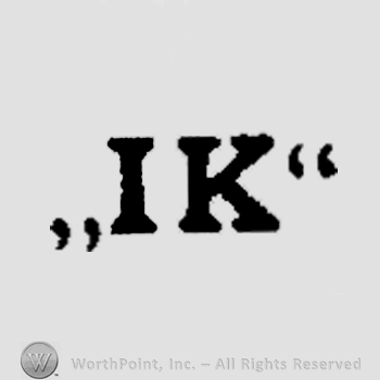 Letters I and K between quotation marks.