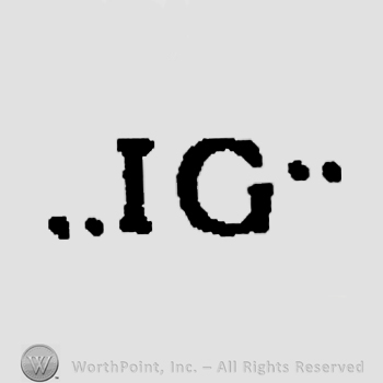 Letters I and G between quotation marks.