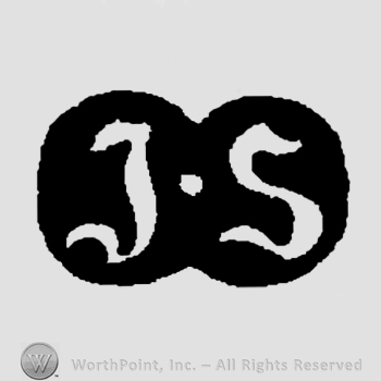 Letters I and S over a black shape.