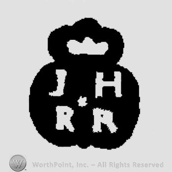 Crowned letters j and H; double r bellow.