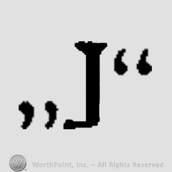 Letter J between quotation marks.