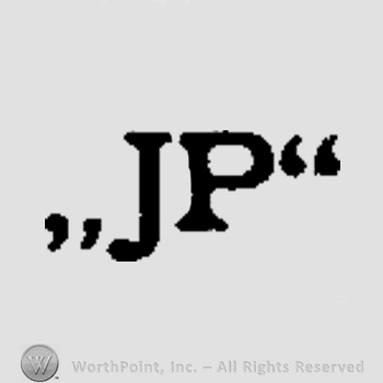 Letters J and P between quotation marks.
