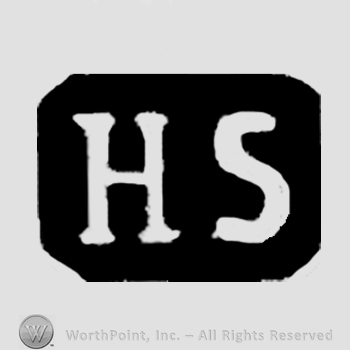Letters H and S over a black rectangle.