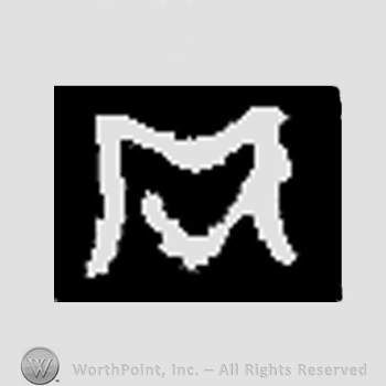 Monogram of letters M and V.