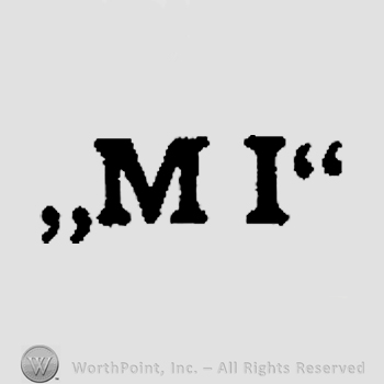 Letters M and I between quotation marks.