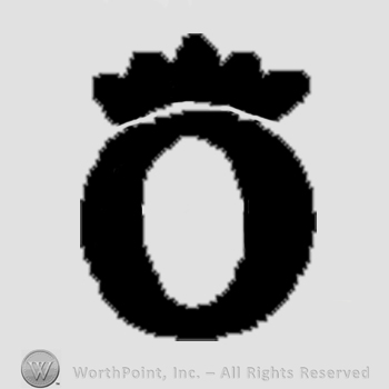 Crowned letter O.