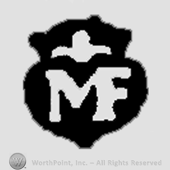 Crowned monogram of letters M and F.