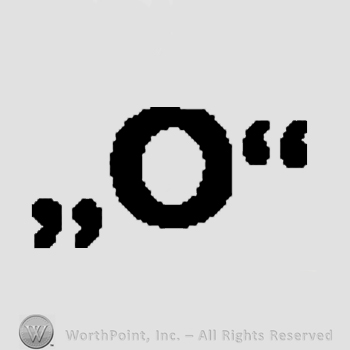 Letter O between quotation marks.