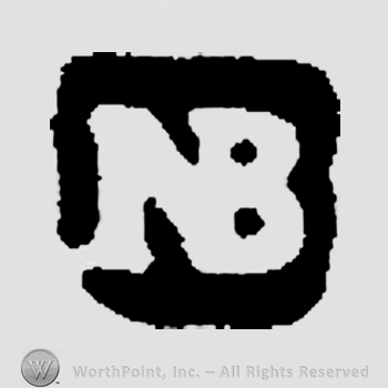 Monogram of letters N and B.