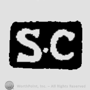 Letters S and C over a black rectangle.
