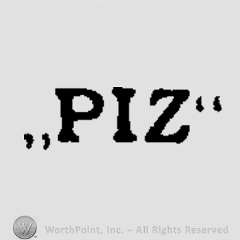 PIZ written between quotation marks.