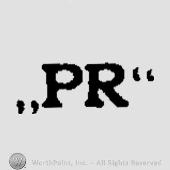 Letters P and R between quotation marks.