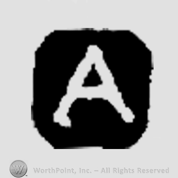 An uppercase A inside a square